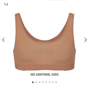 Skims jelly sheer scoop neck bralette - sienna - size 2X - new with tags